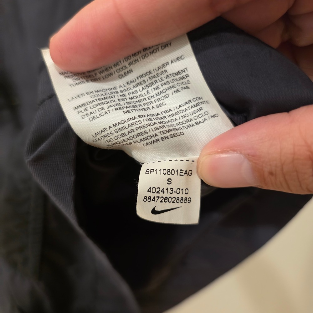 Nike 6.0 Mens Hooded Windbreaker Jacket Navy Blue Utility Cargo Pocket Small - Picture 12 of 13